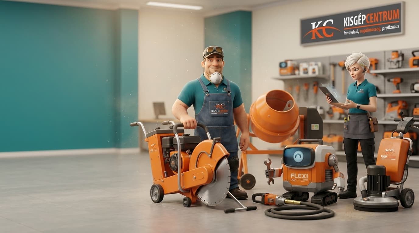 Felix beton-megmunkáló gépekkel — betonvágó, betonkeverő, tűvibrátor