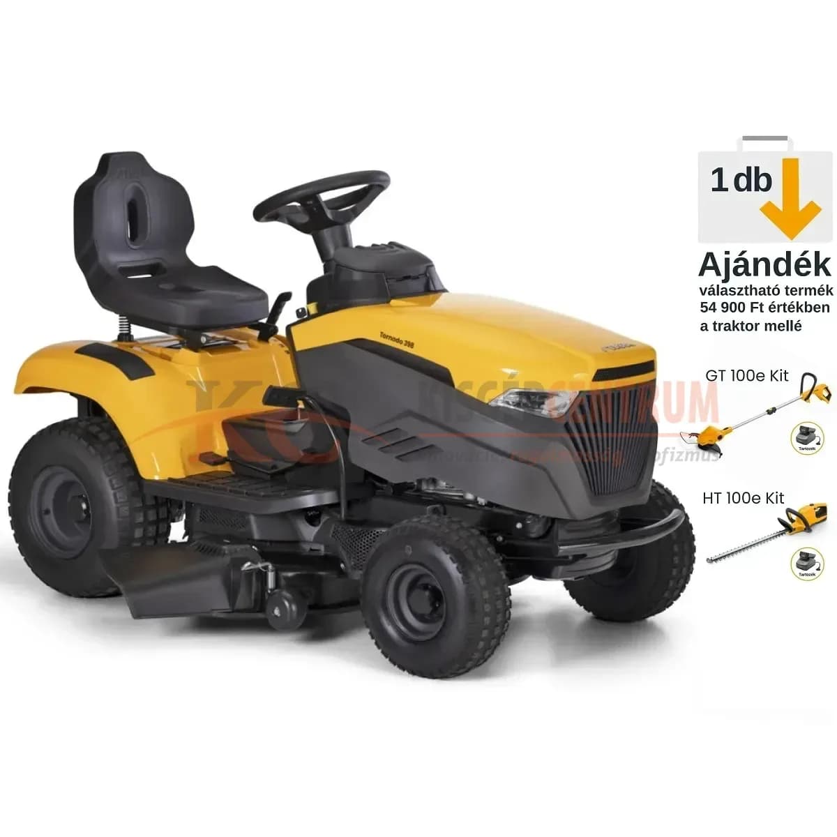 STIGA oldalkidobós fűnyíró traktor TORNADO 398