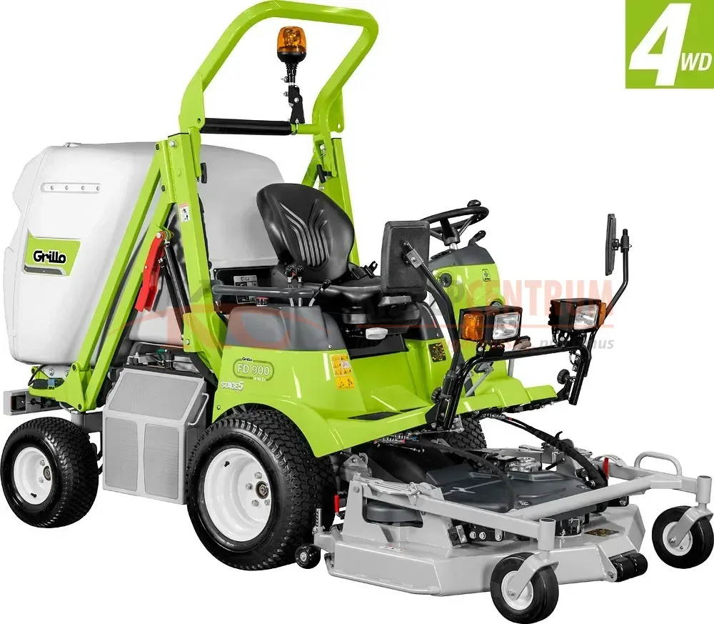 GRILLO magas ürítésű frontkaszás fűnyíró traktor FD 900 4WD ( Vágóasztallal )
