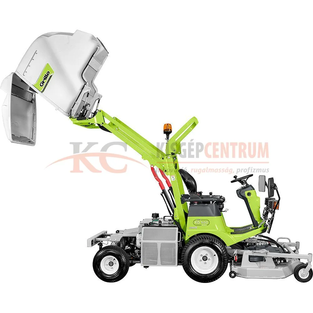 GRILLO magas ürítésű frontkaszás fűnyíró traktor FD 900 4WD ( Vágóasztallal ) — 4. fotó