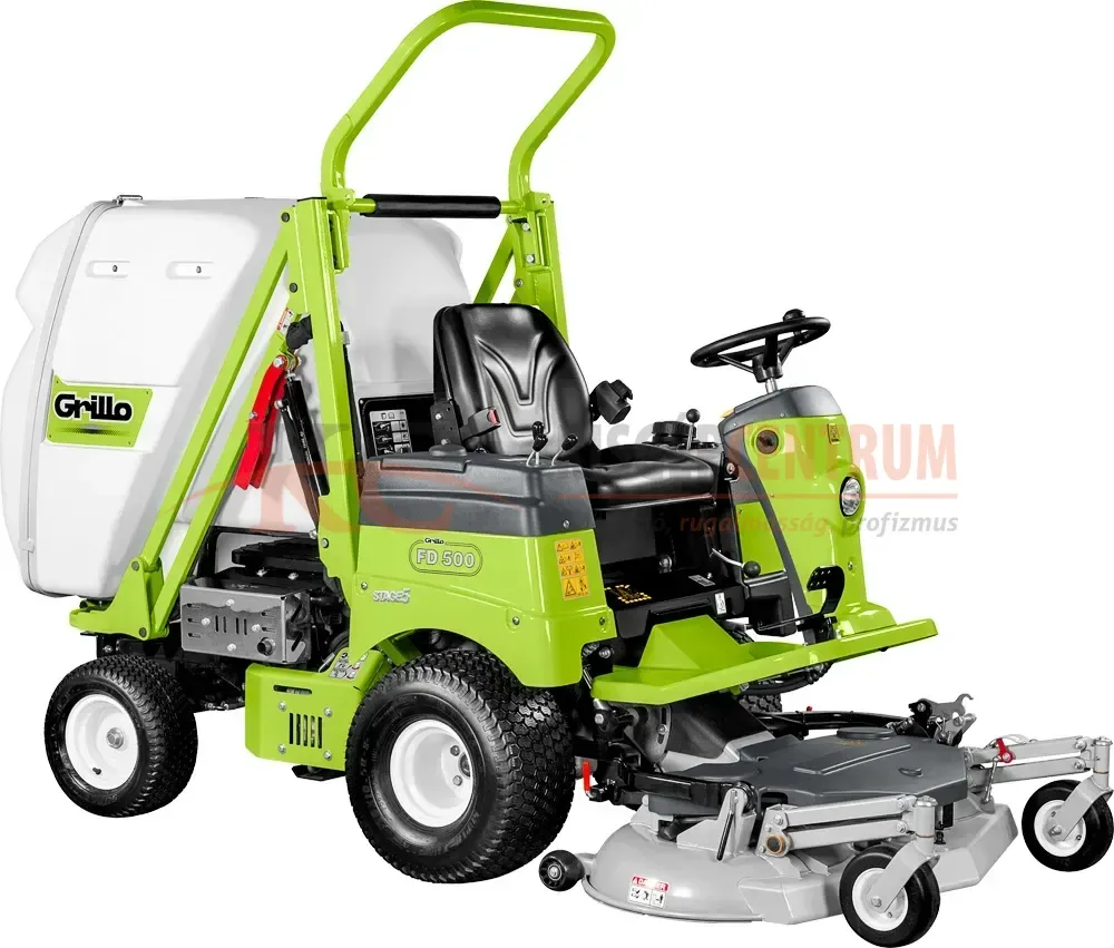 GRILLO magas ürítésű frontkaszás fűnyíró traktor FD 500 2WD ( Vágóasztallal )