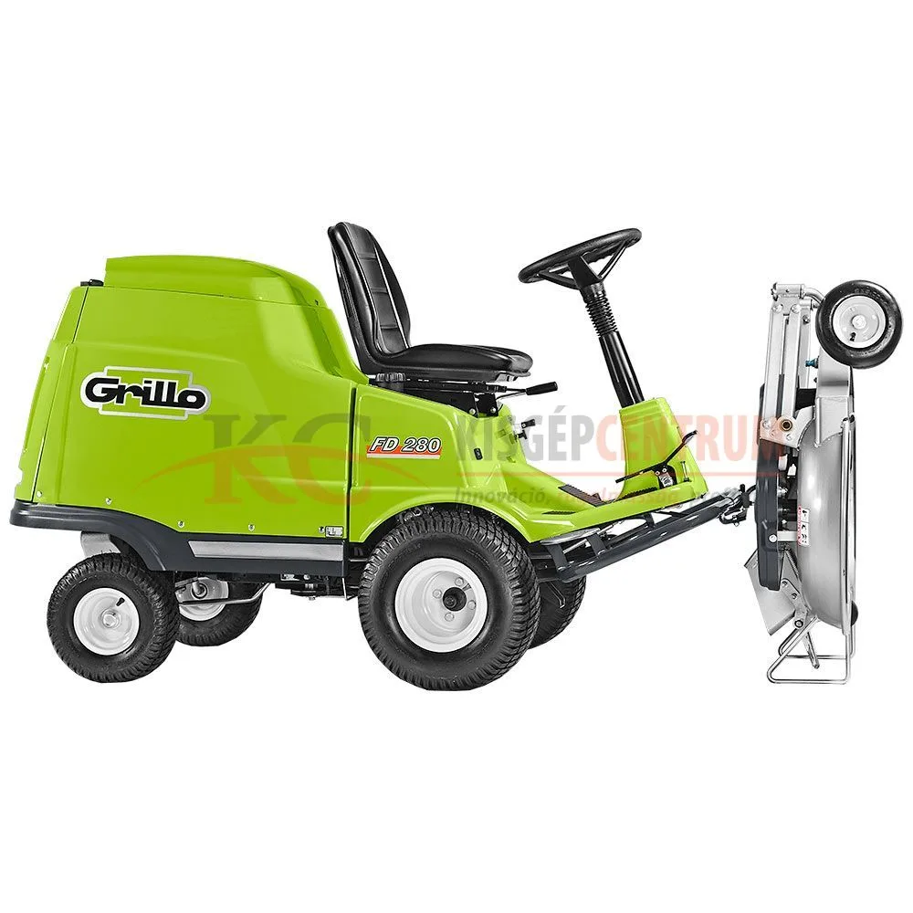GRILLO gyűjtős frontkaszás fűnyíró traktor FD 280 ( Vágóasztallal ) — 3. fotó