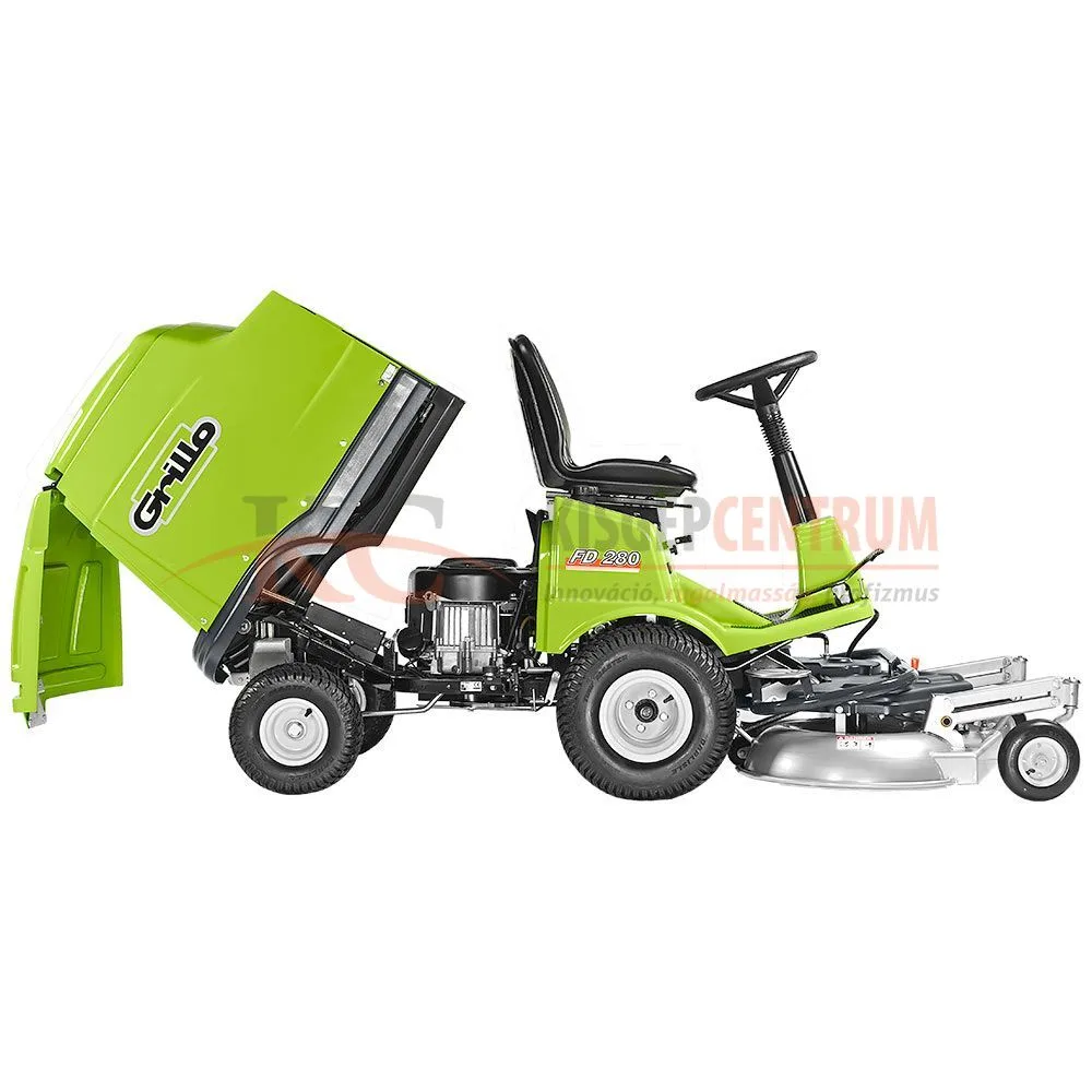 GRILLO gyűjtős frontkaszás fűnyíró traktor FD 280 ( Vágóasztallal ) — 5. fotó