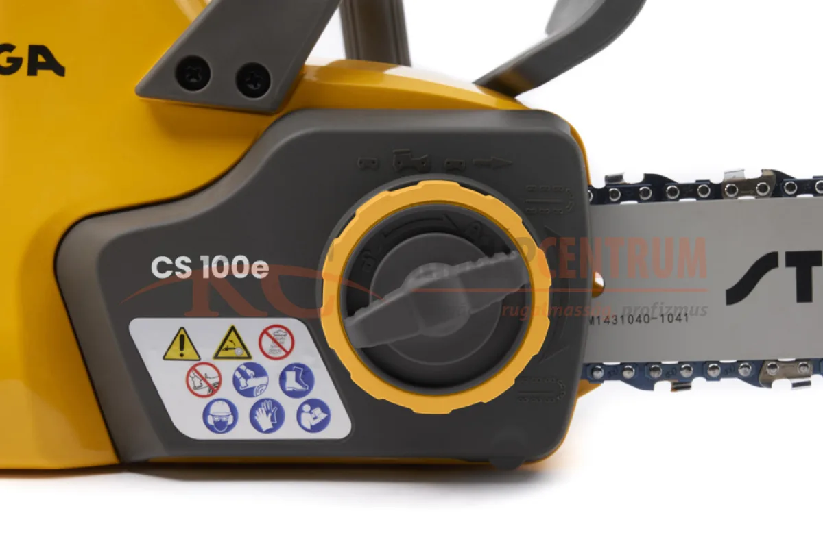 STIGA akkumulátoros láncfűrész CS 100e Kit (akkumulátor és töltő tartozék) — 6. fotó