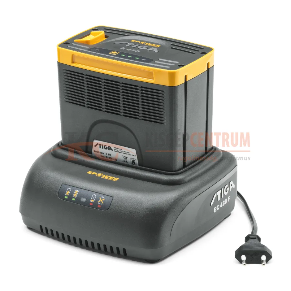 STIGA gyors akkumulátortöltő EC 430 F — 4. fotó