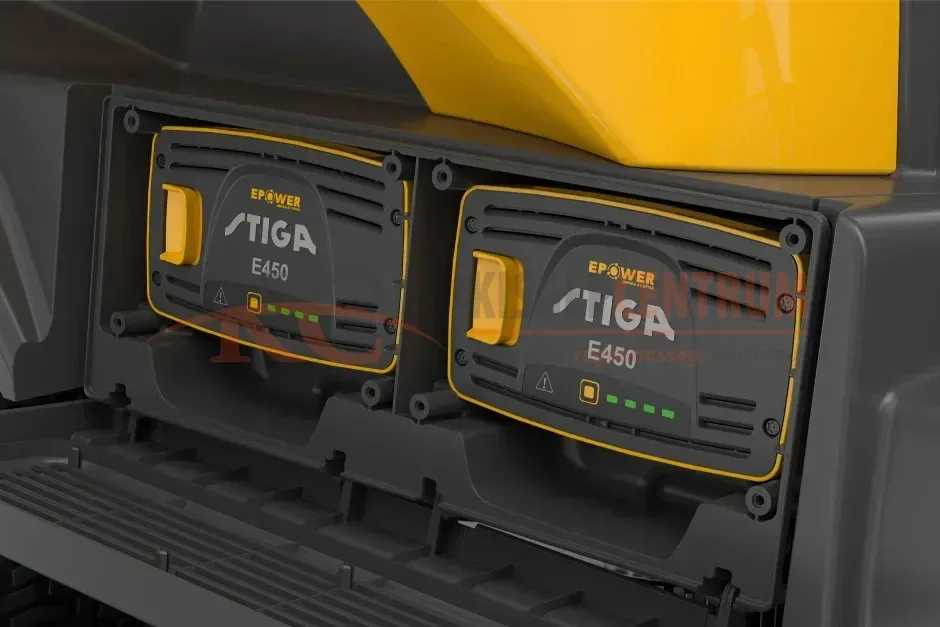 STIGA akkumulátoros fűgyűjtős fűnyíró traktor SWIFT 372e (akkumulátorokkal és töltővel) — 6. fotó