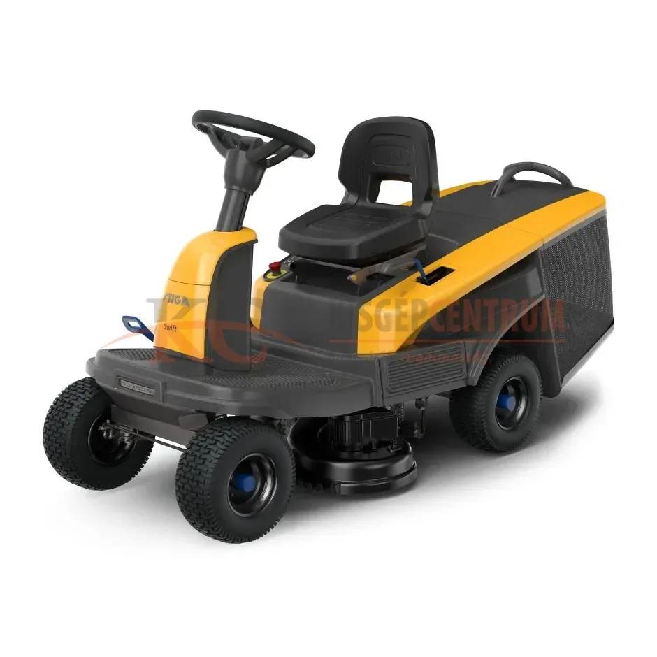 STIGA akkumulátoros fűgyűjtős fűnyíró traktor SWIFT 372e (akkumulátorokkal és töltővel) — 7. fotó