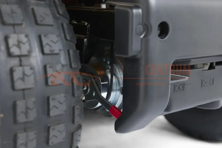 STIGA akkumulátoros oldalkidobós fűnyíró traktor TORNADO 598e — 8. fotó