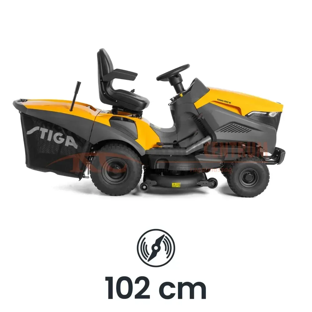 STIGA fűgyűjtős fűnyíró traktor ESTATE 9102 W Honda GXV690 — 4. fotó