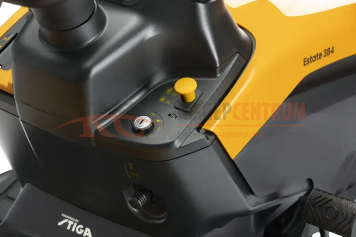 STIGA fűgyűjtős fűnyíró traktor ESTATE 384 — 2. fotó