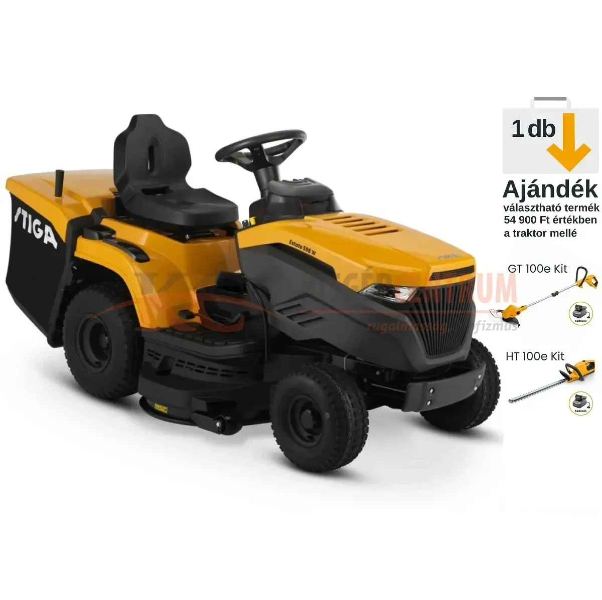 STIGA fűgyűjtős fűnyíró traktor ESTATE 598 W