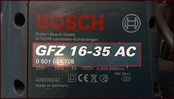 Bosch — hol található a típusszám